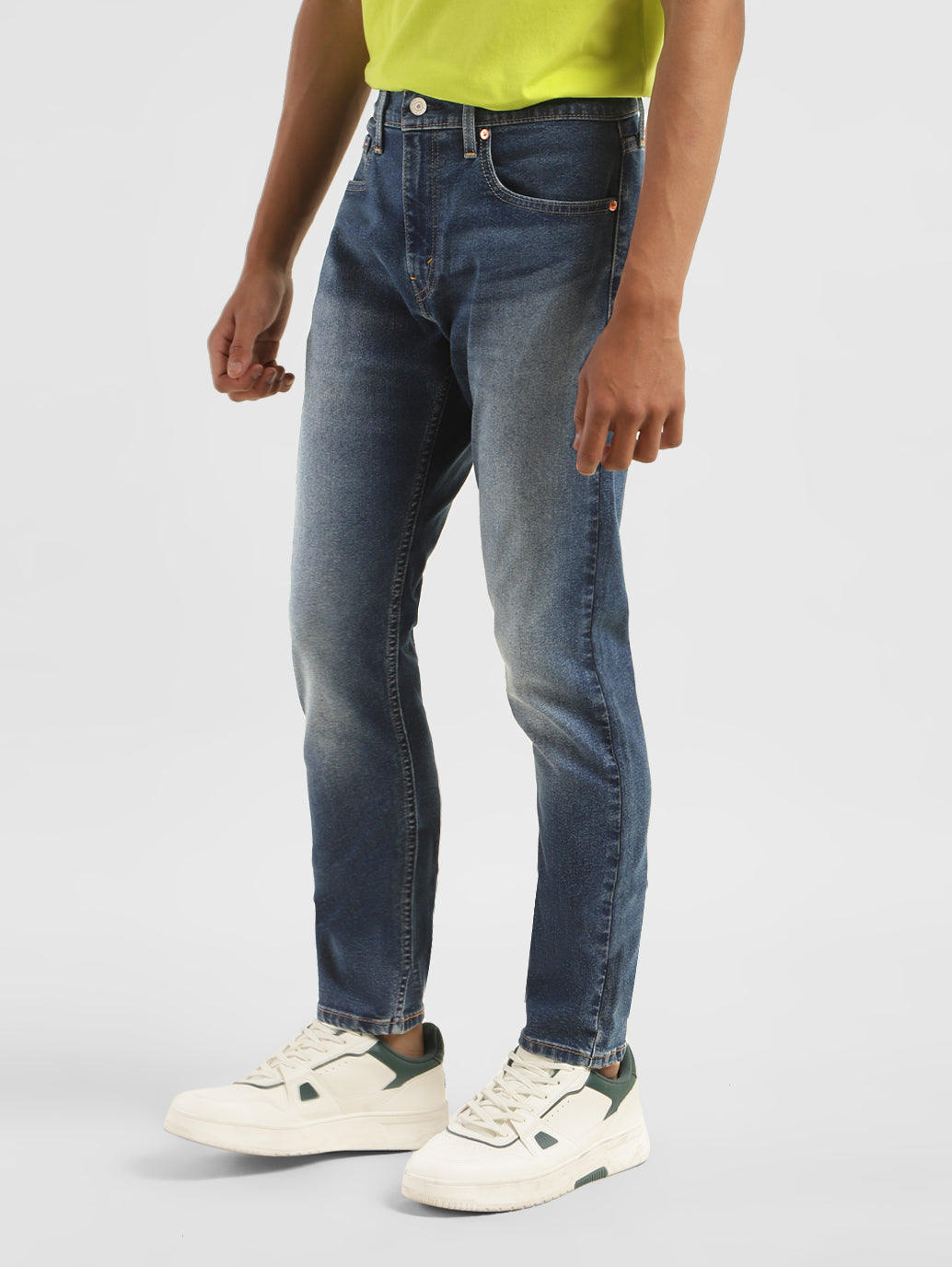 Men's 512 Blue Slim Tapered Fit Mid Rise Jeans - 9e6025fe-7722-4ae4-9800-7e3f6ee0bfc7 View
