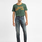 Men's 512 Navy Blue Slim Tapered Fit Mid Rise Jeans - ModelFront View