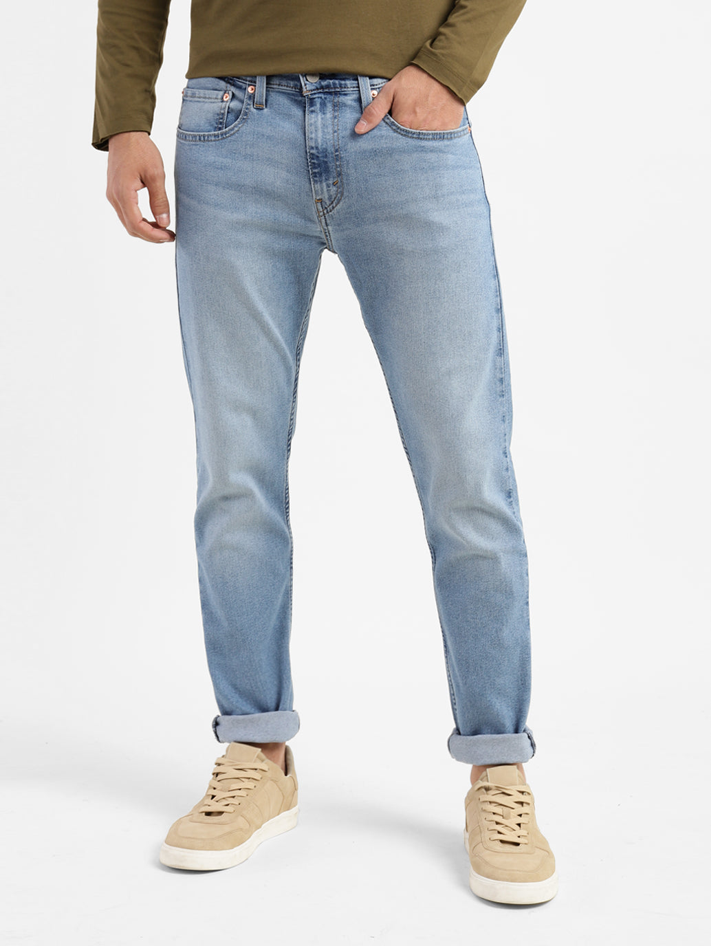 Men's 512 Blue Slim Tapered Fit Mid Rise Jeans - 8ac1daa9-3d4c-4591-9a63-98a872e94dab View