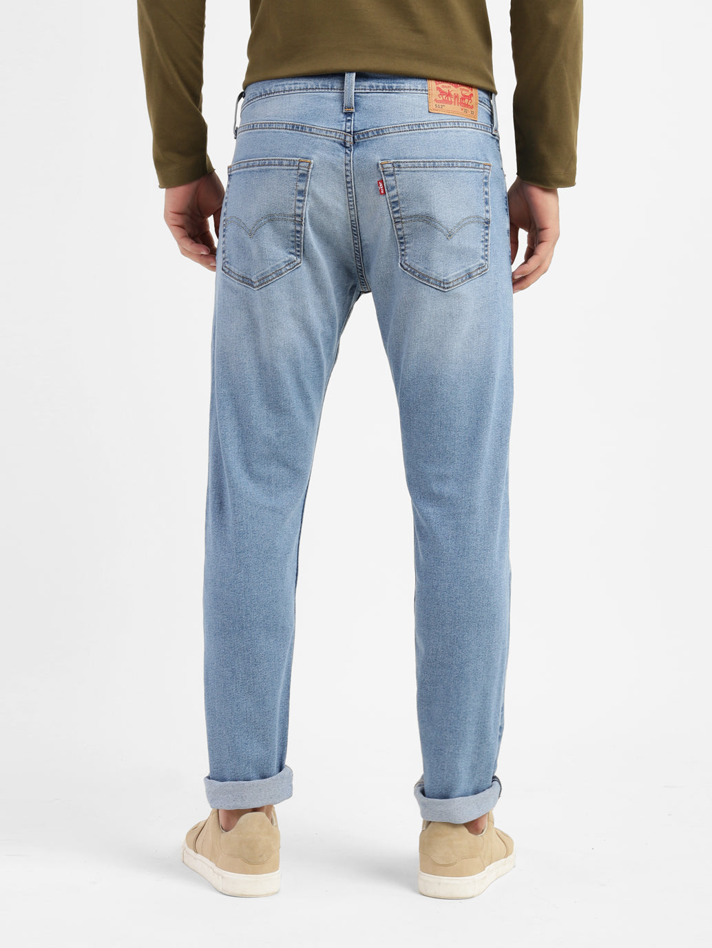 Men's 512 Blue Slim Tapered Fit Mid Rise Jeans - af6f21d1-99cb-4c51-a3b5-8edabd2e0c29 View