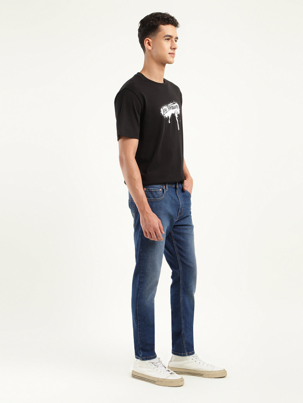 Men's 512 Blue Slim Tapered Fit Mid Rise Jeans - 35f40c87-577d-4421-9a88-89e4eaa1b59a View