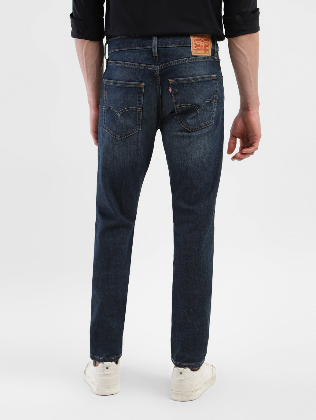 Men's 512 Blue Slim Tapered Fit Mid Rise Jeans - ded0ea9e-e986-4ffa-a595-e9b4a326cb8d View