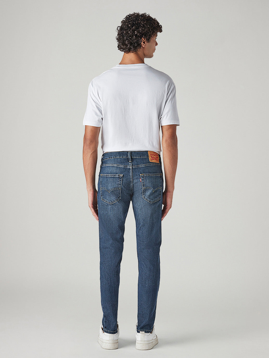 Men's 512 Blue Slim Tapered Fit Mid Rise Jeans - Back View