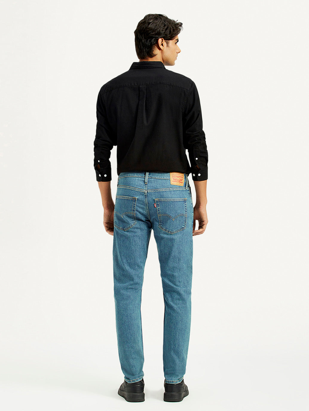 Men's 512 Blue Slim Tapered Fit Mid Rise Jeans - Back View