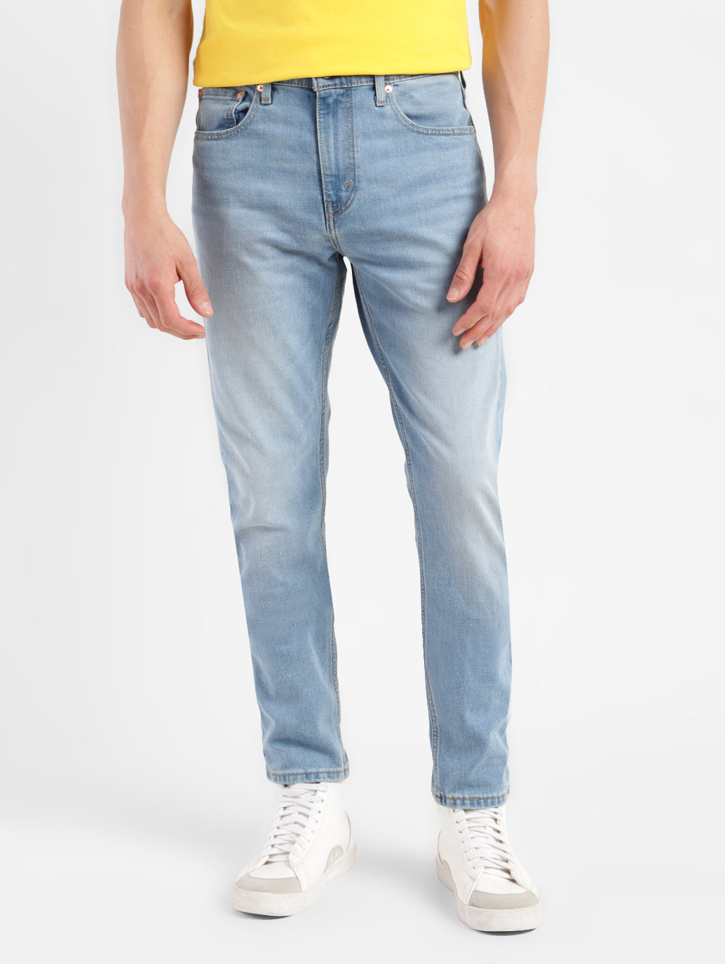 Men's 512 Blue Slim Tapered Fit Mid Rise Jeans - 811585ac-f946-483b-bcfd-0c4a792a12f0 View