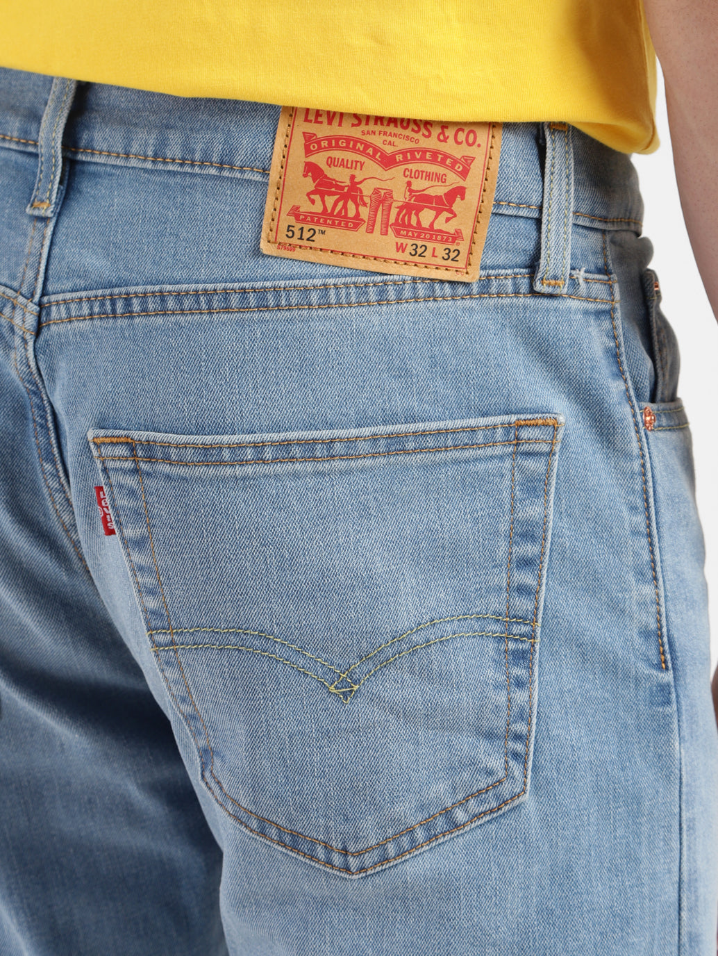 Men's 512 Blue Slim Tapered Fit Mid Rise Jeans - db90e13c-9fac-42be-836f-86bd18d76f98 View