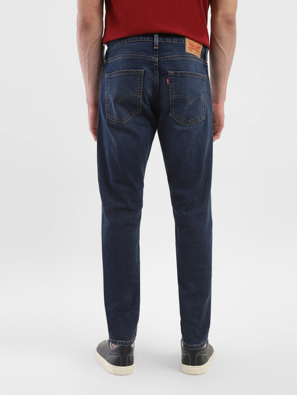 Men's 512 Navy Blue Slim Tapered Fit Mid Rise Jeans - 67feace9-9861-4e23-92f9-4f682b3ee42c View
