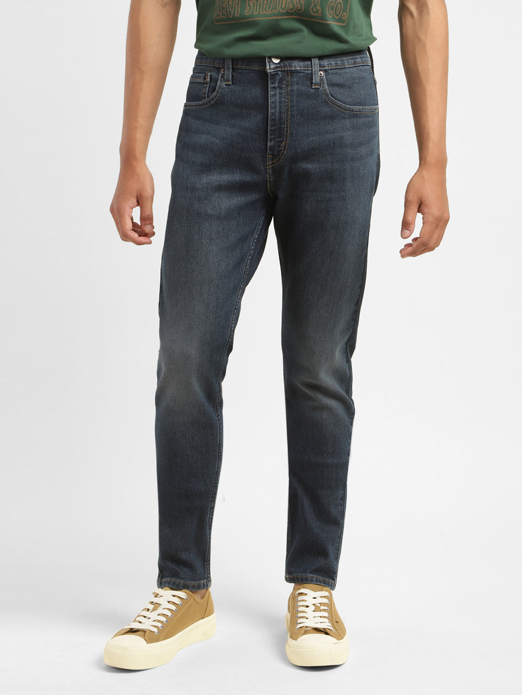 Men's 512 Blue Slim Tapered Fit Mid Rise Jeans - e3ec9522-e41c-45da-87b2-11a70b38d79b View