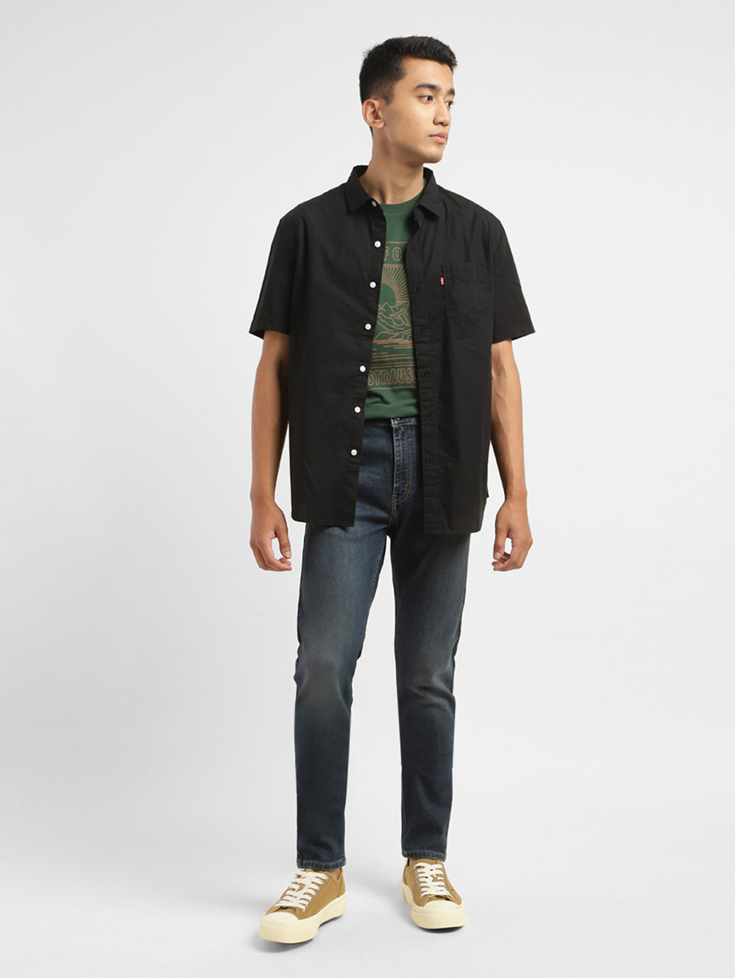 Men's 512 Blue Slim Tapered Fit Mid Rise Jeans - 8e5ed00c-1ebe-4b40-9693-dd5db37e89f1 View