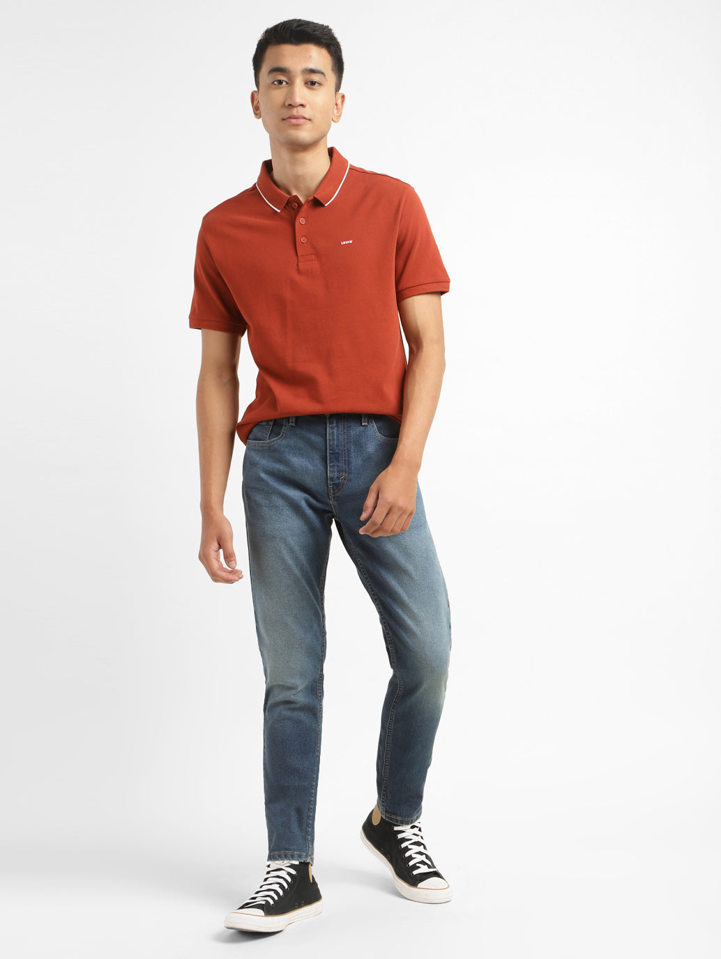 Men's 512 Blue Slim Tapered Fit Mid Rise Jeans - 3a0a5b36-399a-4af4-a2ea-3acc83bc8ad4 View
