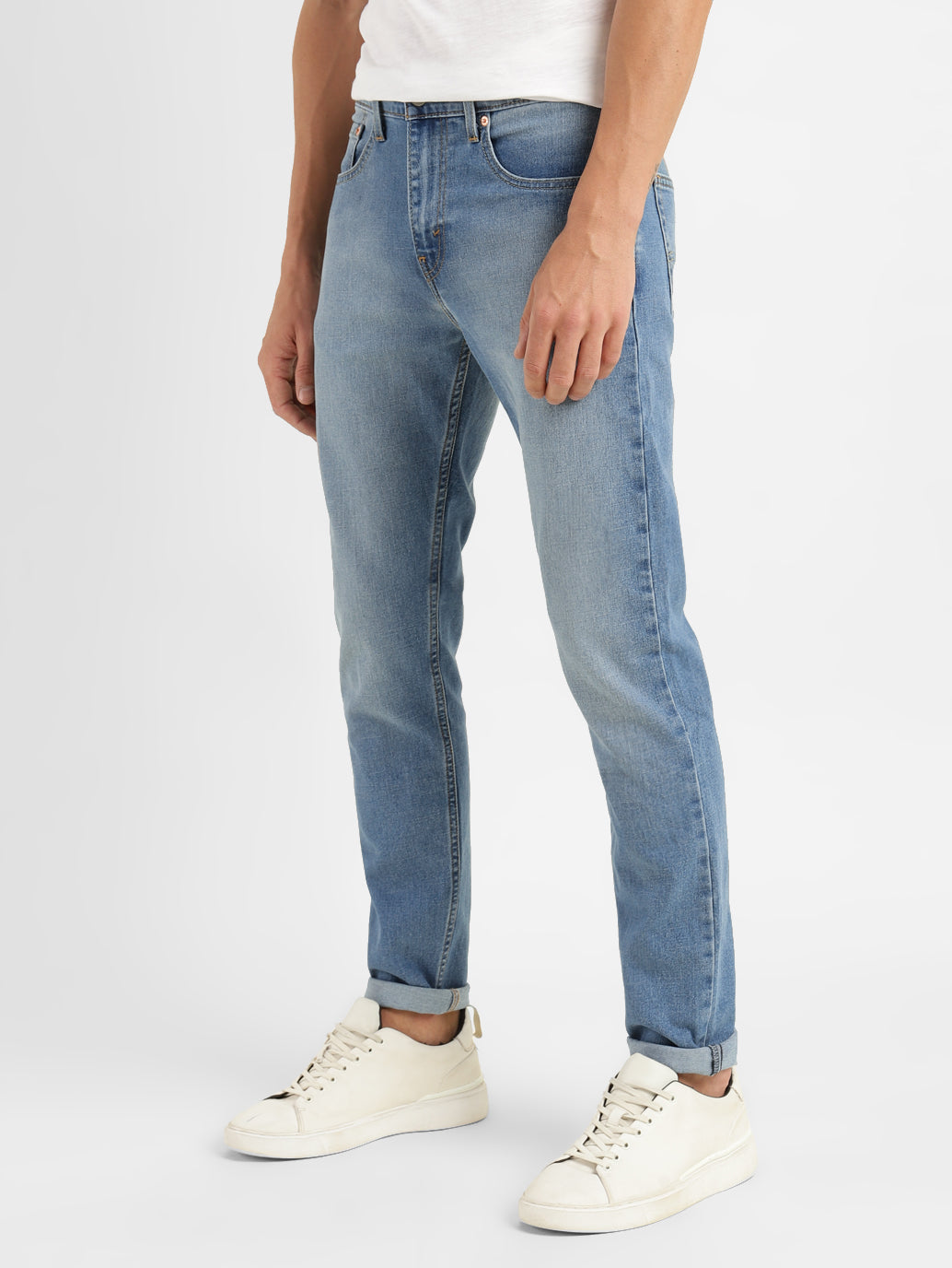 Men's 512 Blue Slim Tapered Fit Mid Rise Jeans - 54903dbd-aef8-405a-bd3a-c9a1a244da09 View
