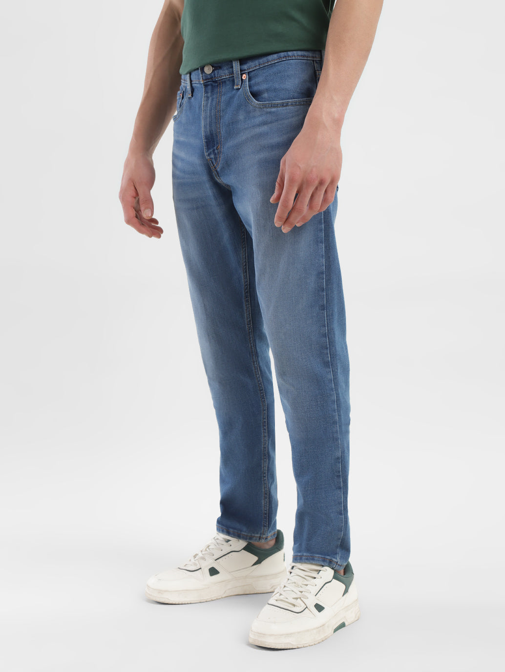 Men's 512 Blue Slim Tapered Fit Mid Rise Jeans - Side View