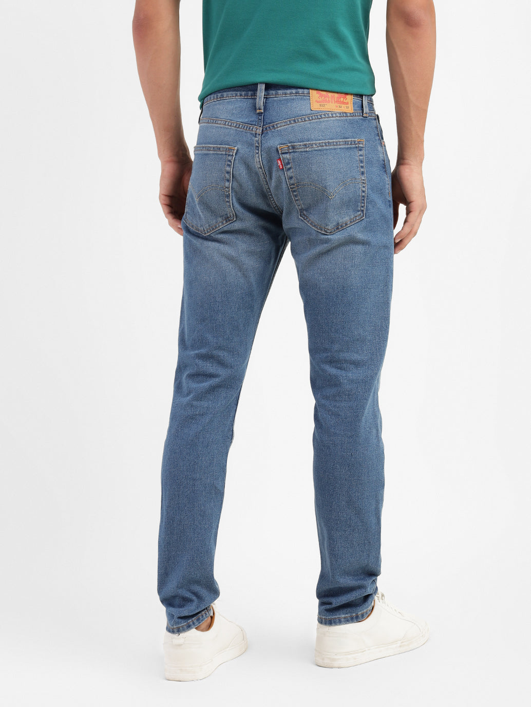 Men's 512 Blue Slim Tapered Fit Mid Rise Jeans - a3c226a3-9a16-4921-b694-729f778bdd04 View