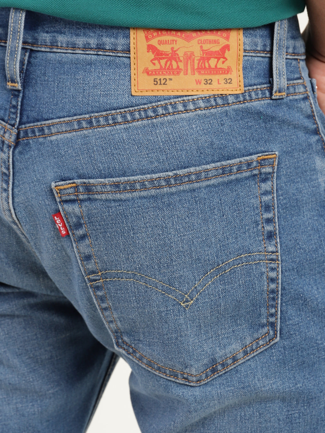 Men's 512 Blue Slim Tapered Fit Mid Rise Jeans - 7aeaa36e-4905-4526-8303-f2f6e0e1dfaf View