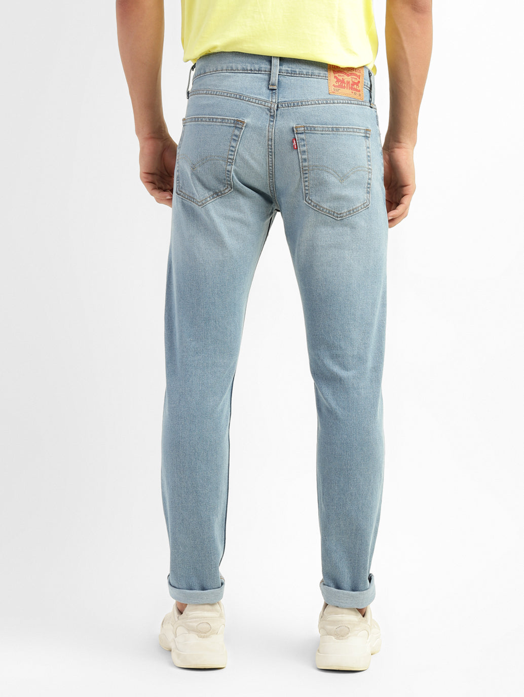 Men's 512 Blue Slim Tapered Fit Mid Rise Jeans - 395c7f23-9e37-4d70-8a26-01898975a17d View