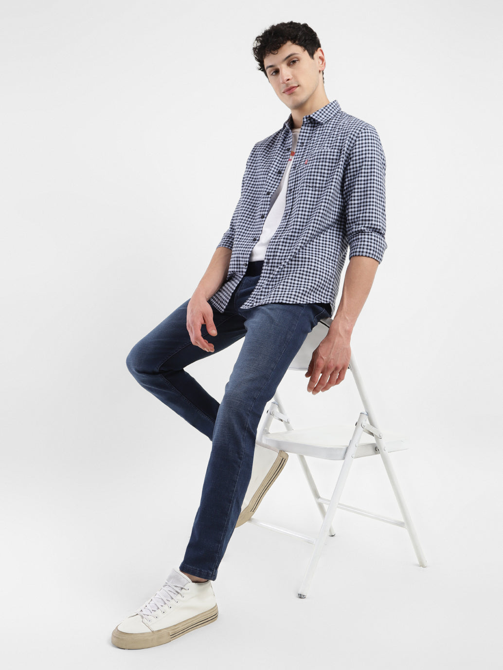 Men's 512 Blue Slim Tapered Fit Mid Rise Jeans - c3fd65c4-35e6-461e-a6f5-29b5c8a3ef7f View
