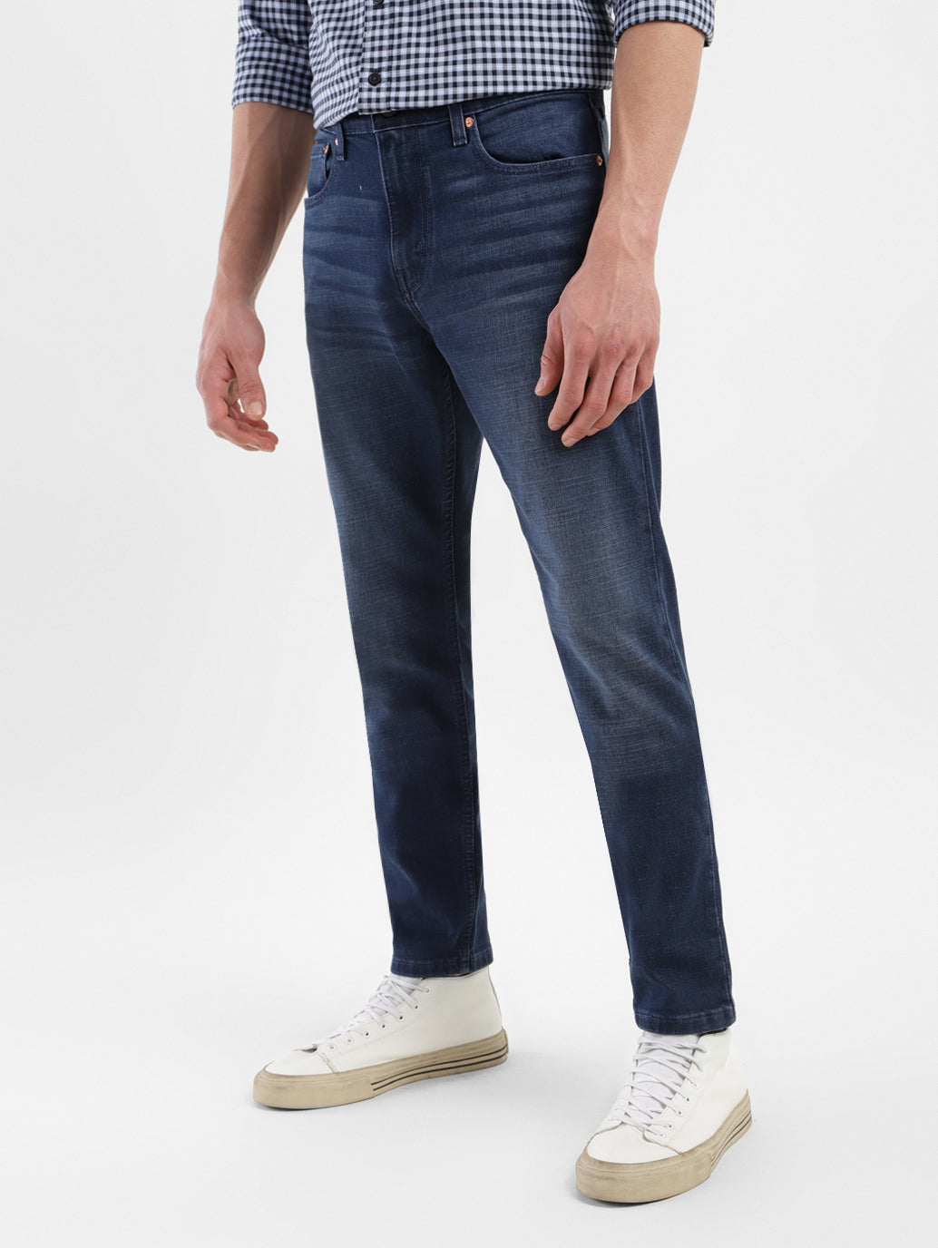 Men's 512 Blue Slim Tapered Fit Mid Rise Jeans - 63f950cf-e1ae-4d2f-8a71-31dcc3492057 View