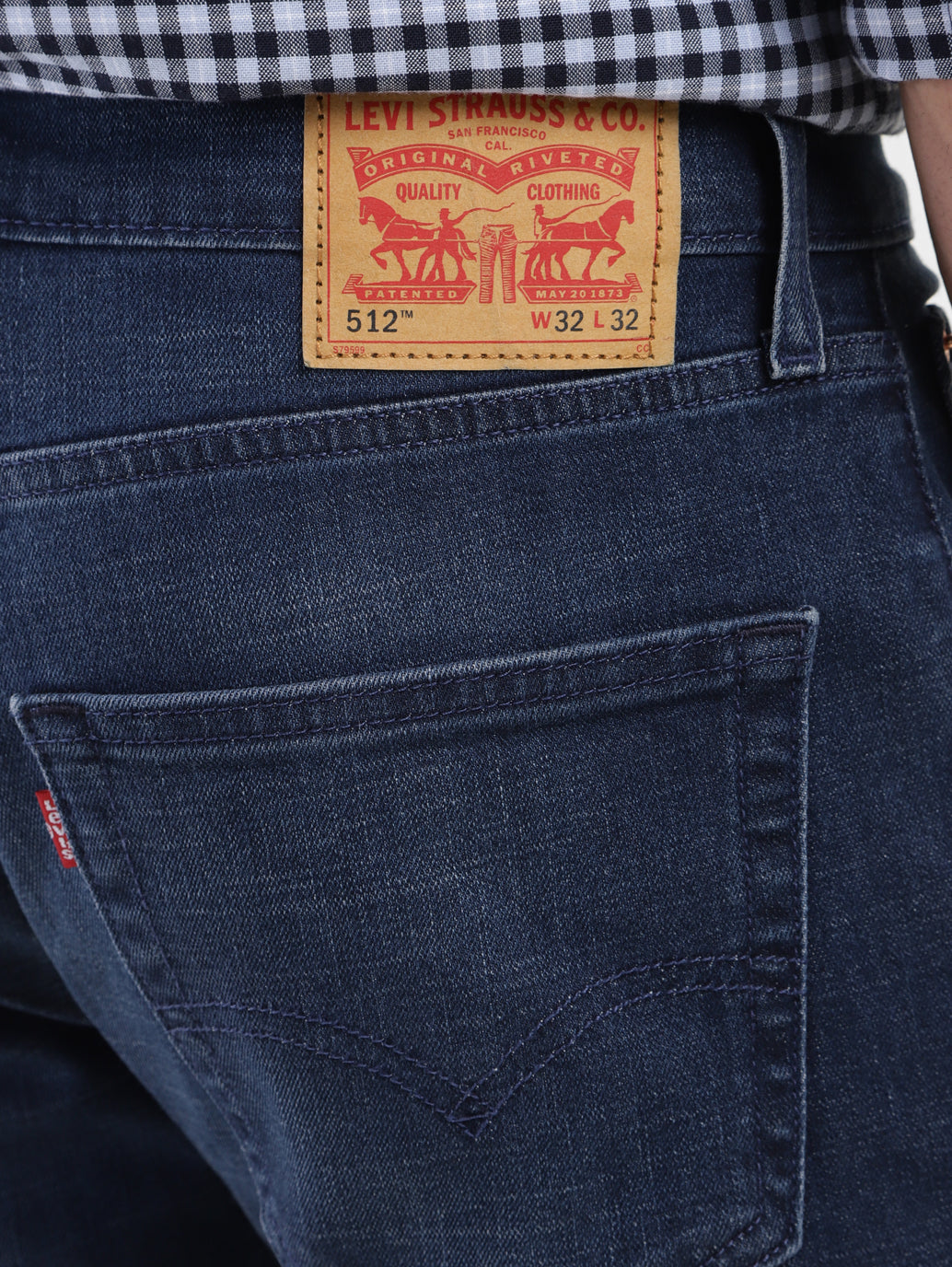 Men's 512 Blue Slim Tapered Fit Mid Rise Jeans - 3c8bf1fc-4034-4b48-970d-76b0db43029e View