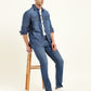 Men's 512 Blue Slim Tapered Fit Mid Rise Jeans - shot View