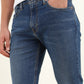 Men's 512 Blue Slim Tapered Fit Mid Rise Jeans - Detail View