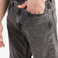 Men's 512 Black Slim Tapered Fit Mid Rise Jeans - FrontDetails View