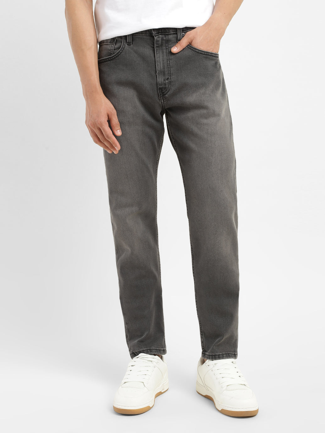 Men's 512 Charcoal Grey Slim Tapered Fit Mid Rise Jeans - b4852454-3f22-4676-bc5d-3dc0b0ca6ea7 View