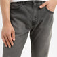 Men's 512 Charcoal Grey Slim Tapered Fit Mid Rise Jeans - FrontDetails View