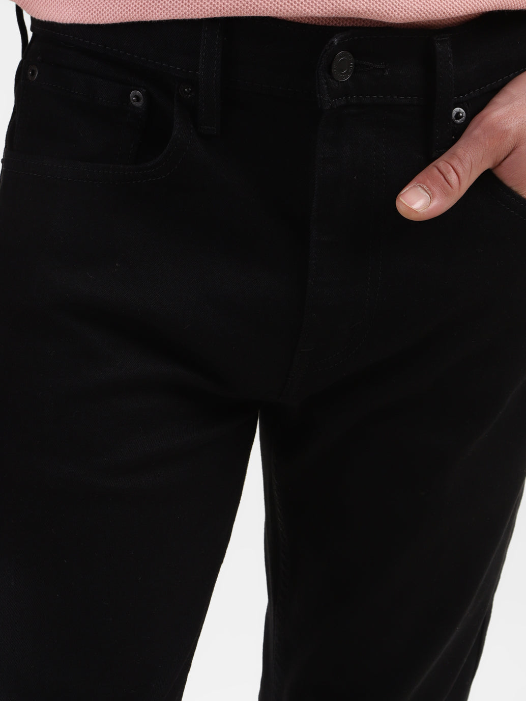 Men's 512 Black Slim Tapered Fit Mid Rise Jeans - 7fc07ed8-f413-4327-83db-2d3954ceada1 View
