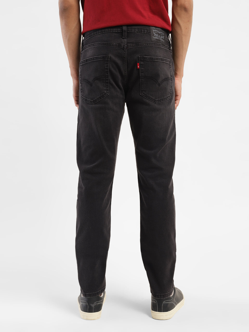 Men's 512 Black Slim Tapered Fit Mid Rise Jeans - f6709a06-6270-43b2-a276-23568923cf05 View