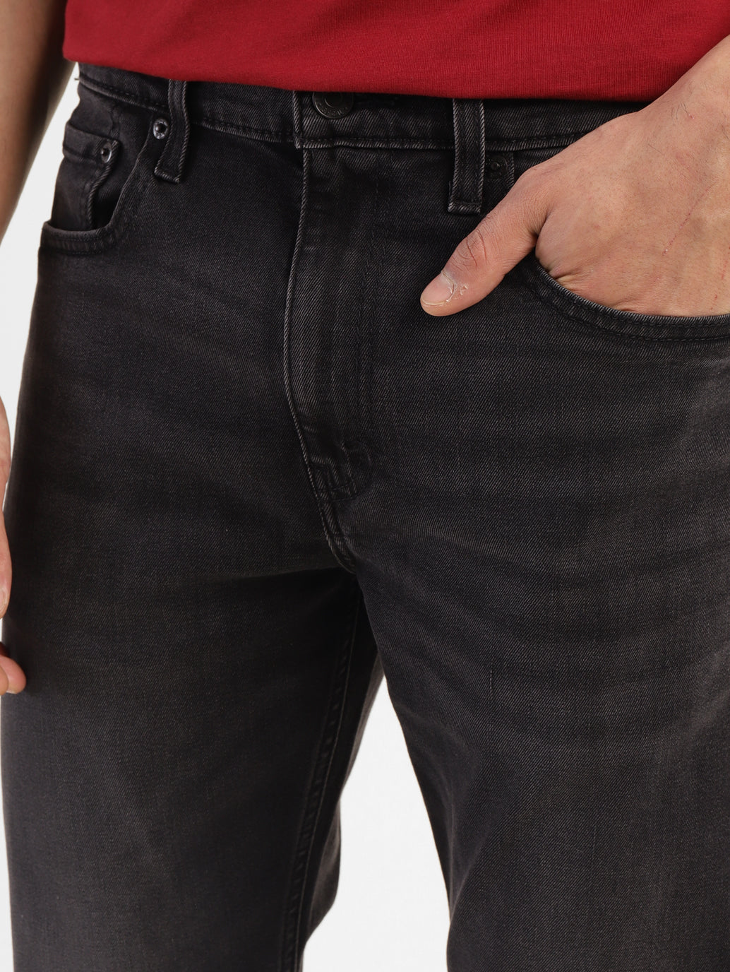Men's 512 Black Slim Tapered Fit Mid Rise Jeans - 89cc94d1-ace8-4039-8457-42024179f858 View