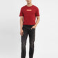 Men's 512 Black Slim Tapered Fit Mid Rise Jeans - ModelFront View