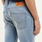 Men's 512 Blue Slim Tapered Fit Mid Rise Jeans - Details View