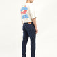 Men's 512 Blue Slim Tapered Fit Mid Rise Jeans - Back View
