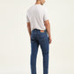 Men's 512 Blue Slim Tapered Fit Mid Rise Jeans - Back View