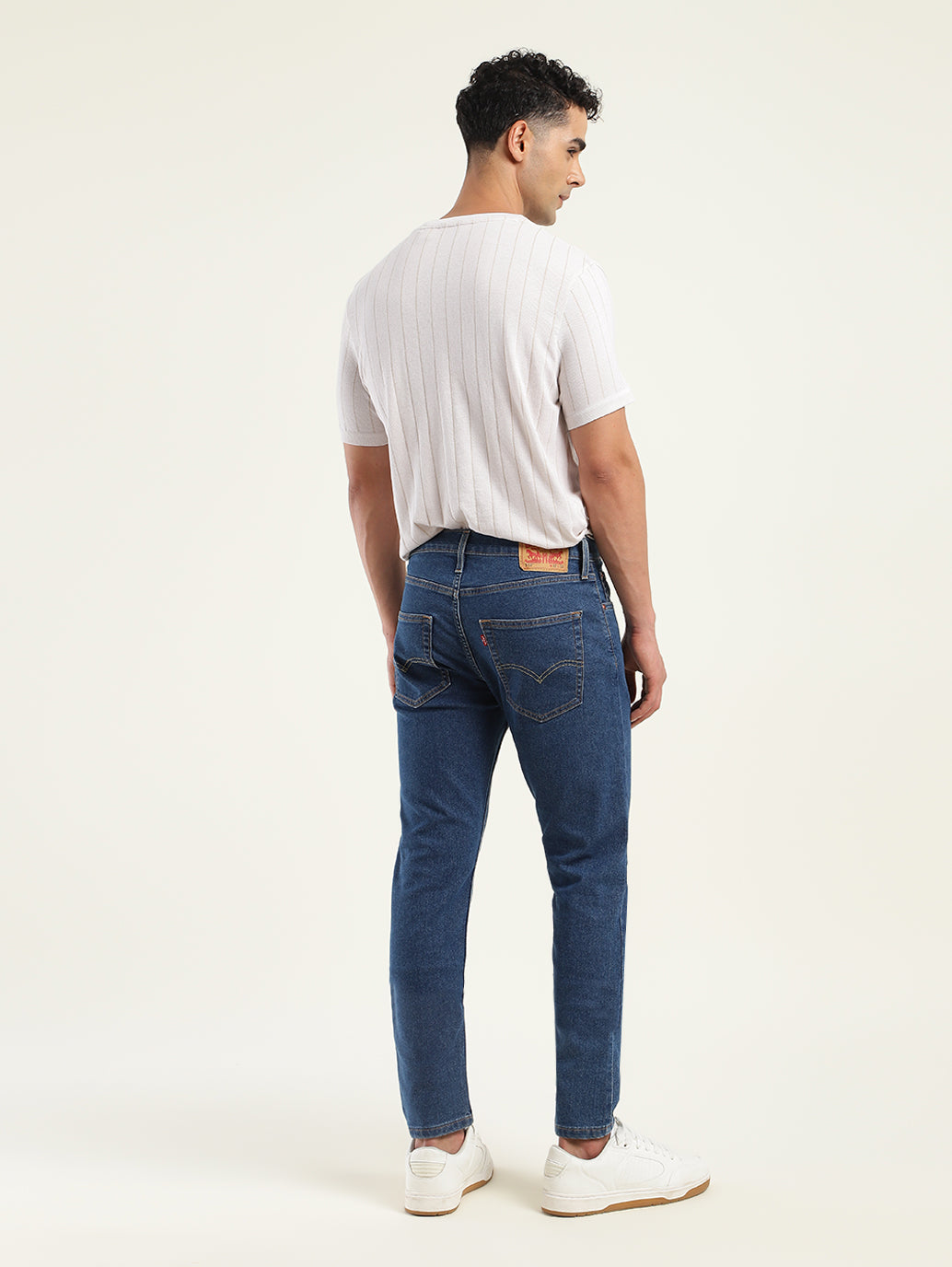 Men's 512 Blue Slim Tapered Fit Mid Rise Jeans - Back View