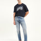 Men's 512 Blue Slim Tapered Fit Mid Rise Jeans - Front View