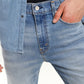 Men's 512 Blue Slim Tapered Fit Mid Rise Jeans - Detail View