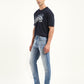 Men's 512 Blue Slim Tapered Fit Mid Rise Jeans - Side View