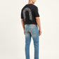 Men's 512 Blue Slim Tapered Fit Mid Rise Jeans - Back View