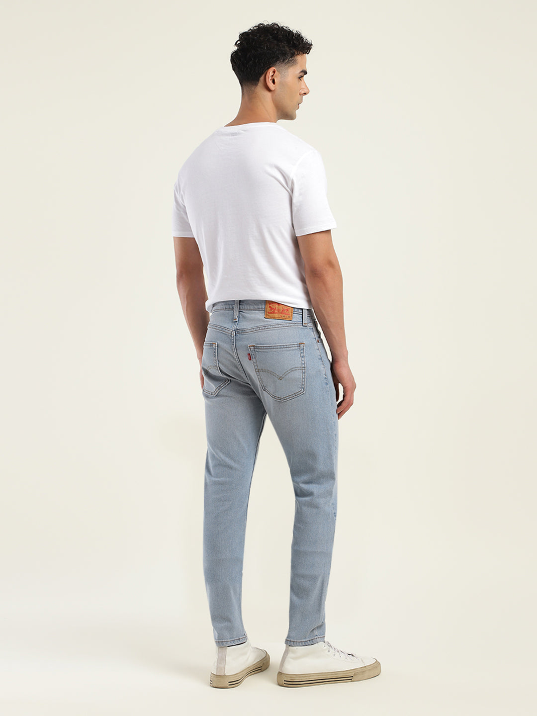 Men's 512 Blue Slim Tapered Fit Mid Rise Jeans - Back View