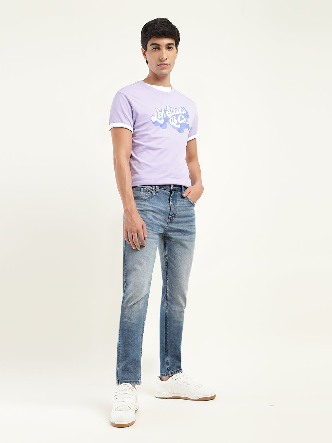 Men's 512 Blue Slim Tapered Fit Mid Rise Jeans - c2859137-d5c4-407a-ae87-6c1f1e13a427 View