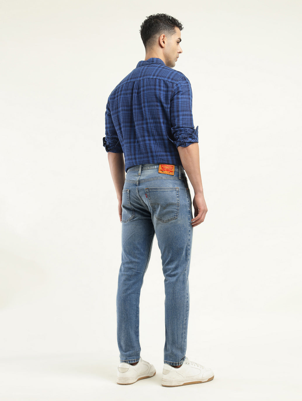 Men's 512 Indigo Slim Tapered Fit Mid Rise Jeans - Back View