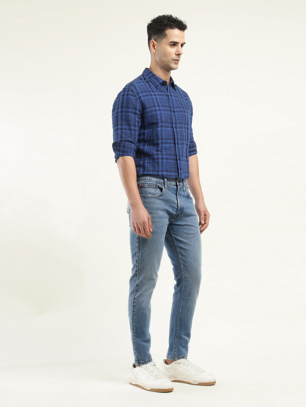 Men's 512 Indigo Slim Tapered Fit Mid Rise Jeans - Side View