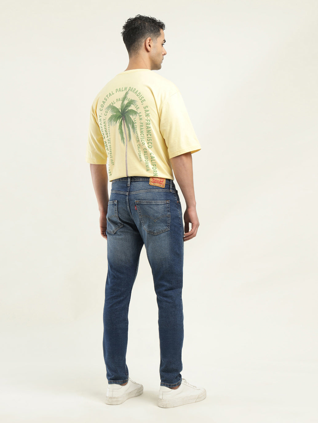 Men's 512 Indigo Slim Tapered Fit Mid Rise Jeans - Back View