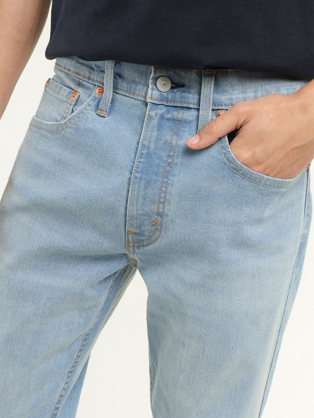 Men's 512 Indigo Slim Tapered Fit Mid Rise Jeans - Detail View