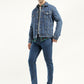 Men's 512 Indigo Slim Tapered Fit Mid Rise Jeans - Styleshot View
