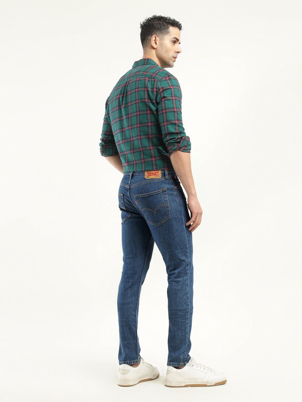 Men's 512 Indigo Slim Tapered Fit Mid Rise Jeans - Back View