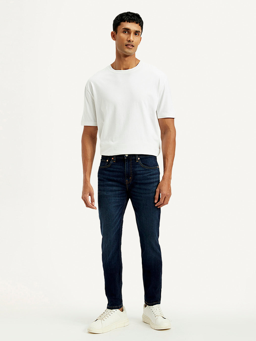Men's 512 Indigo Slim Tapered Fit Mid Rise Jeans - Front View