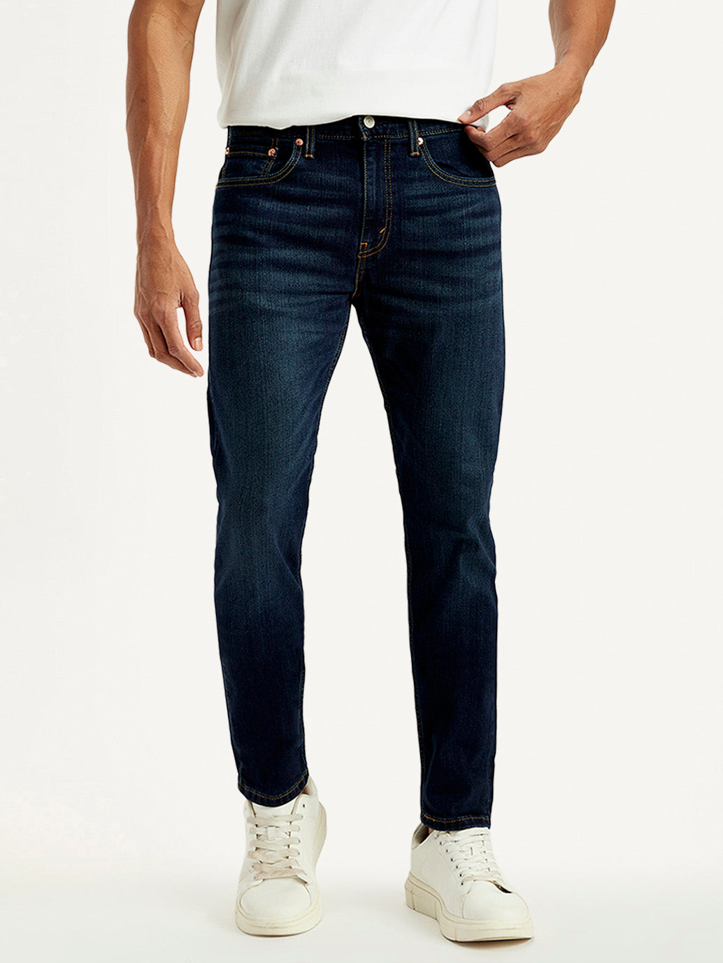 Men's 512 Indigo Slim Tapered Fit Mid Rise Jeans - Front View