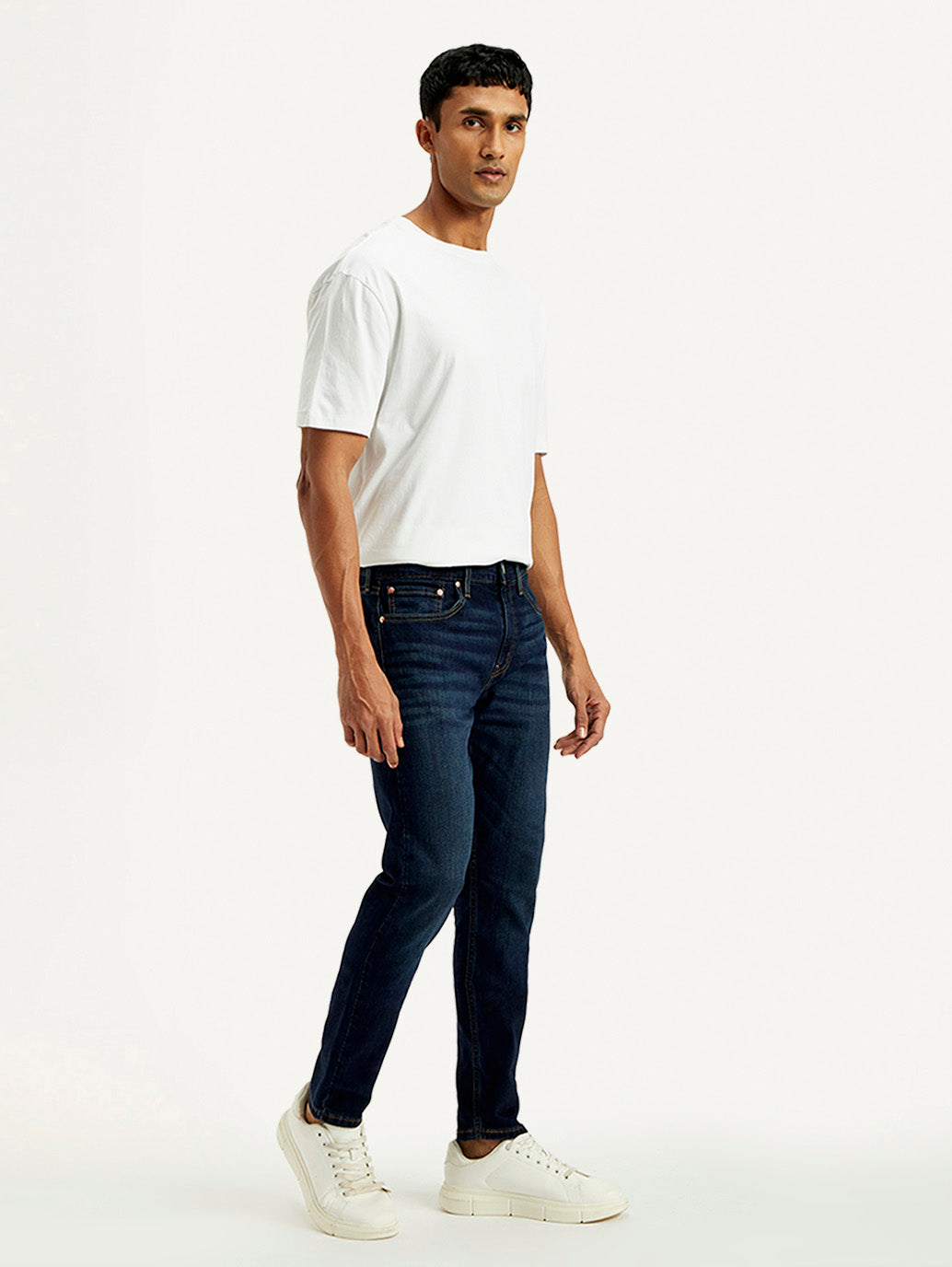 Men's 512 Indigo Slim Tapered Fit Mid Rise Jeans - Side View